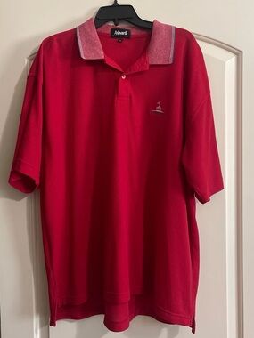 Ashworth Men's Red Polo Shirt XXL